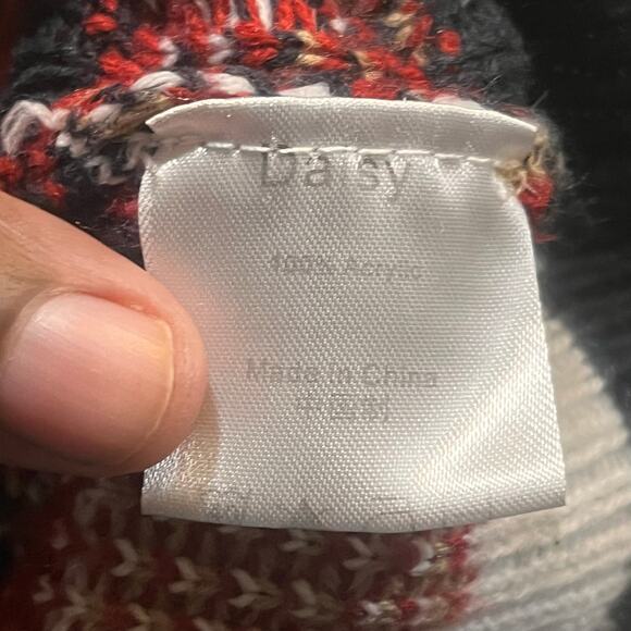 Daisy Boutique Men XL Merry Christmas Tree Santa and Rudolph Sweater Long Sleeve - Picture 3 of 7